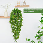 Fake Hanging Plants, 2Pcs Artificial Potted Plant Pothos, alternate view 5