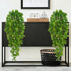 Fake Hanging Plants, 2Pcs Artificial Potted Plant Pothos, alternate view 6
