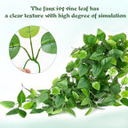Fake Hanging Plants, 8Pcs Faux Ivy Pothos Vines Greenery, alternate view 4