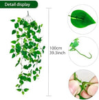 Fake Hanging Plants Vines(3pcs)for Room Decor, Artificial Ivy Greenery Garlands for Home Bedroom Living, alternate view 3