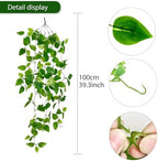 Fake Hanging Plants Vines(8pcs)for Room Decor, Artificial Ivy Greenery Garlands for Home Bedroom Living, alternate view 3