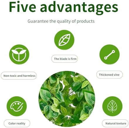 Fake Hanging Plants Vines(8pcs)for Room Decor, Artificial Ivy Greenery Garlands for Home Bedroom Living, alternate view 5