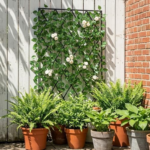 Fake Ivy Vines for Room Decor 12pcs Fake Ivy Greenery Garland Wall Decor (Pothos), alternate view 6