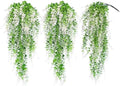 Fake Monkey Plants Hanging Eucalyptus Vine Faux White Hanging Plant