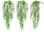 Fake Monkey Plants Hanging Eucalyptus Vine Faux White Hanging Plant