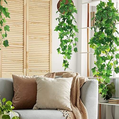 Fake Vines Artificial Hanging Ivy Vines Plants for Room Decor 4Pcs, alternate view 2