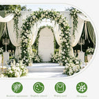 Fake Vines, Eucalyptu Vines Garland, Ivy Vines, Green Artificial Wall Decor Hanging, Wedding Decoration, Flower, alternate