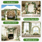 Fake Vines, Eucalyptu Vines Garland, Ivy Vines, Green Artificial Wall Decor Hanging, Wedding Decoration, Flower, alternate
