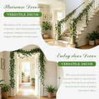 Fake Vines, Eucalyptu Vines Garland, Ivy Vines, Green Artificial Wall Decor Hanging, Wedding Decoration, Flower, alternate