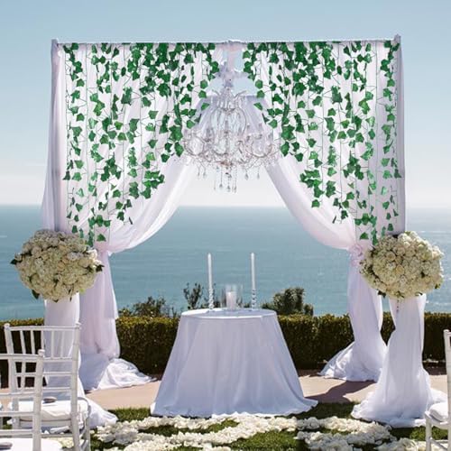 Fake Vines for Room Decor(24Pack168Ft) Aesthetic Artificial Plant Ivy Leaves Hanging Greenery Garlands for Home, alternate
