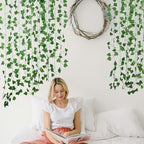 Fake Vines for Room Decor(48Pack336Ft) Aesthetic Artificial Plant Ivy Leaves Hanging Greenery Garlands for Home, alternate
