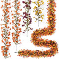 Fall Artificial Flowers Garland Fake Mums Vine for Home Decoration