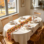 Fall Artificial Flowers Garland Fake Mums Vine for Home Decoration, alternate view 2