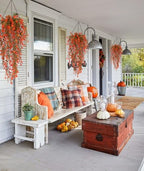 Fall Artificial Hanging Plants Fake Fall Flowers Faux Autumn Vines, alternate view 2