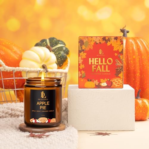 Fall Candle, Apple Pie Scented for Home, 7oz Soy Wax, alternate view 4