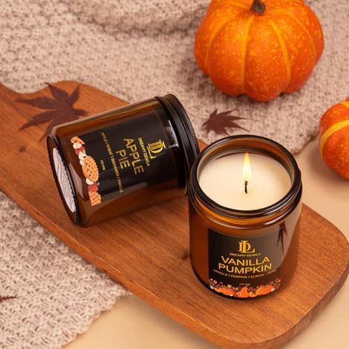 Fall Candle, Apple Pie Scented for Home, 7oz Soy Wax, alternate view 6