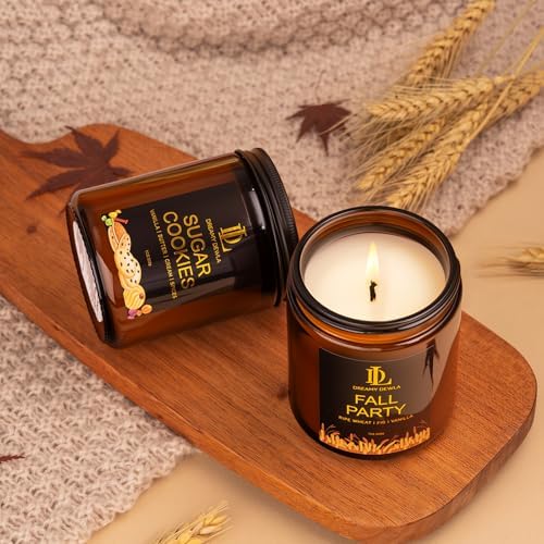 Fall Candle, Sugar Cookies Scented for Home, 7oz Soy Wax, alternate view 6