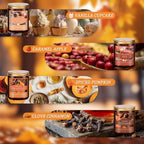Fall Candles Set, 4 Pack Candles for Home Scented Natural Soy Wax, Autumn Gifts Set for Women Men, Fall, alternate view 3