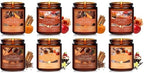 Fall Candles Set, 8 Pack Candles for Home Scented Natural Soy Wax, Autumn Gifts Set for Women Men, Fall
