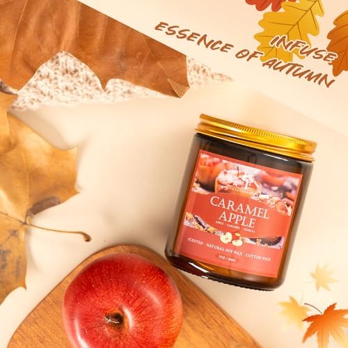 Fall Candles Set, 8 Pack Candles for Home Scented Natural Soy Wax, Autumn Gifts Set for Women Men, Fall, alternate view 5