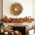 Fall Decorations for Home, Fall Autumn Eucalyptus Wreaths for Front Door, alternate view 5