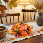 Fall Decorations for Home Mini Pumpkins Gourds & Leaves Set, alternate view 6