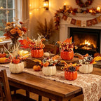 Fall Decorations for Home Table Centerpiece Fake Pumpkin Decor, alternate view 2