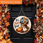 Fall Decorations Wooden Hanging Sign for Home, It's Fall Y'all Pumpkin Sign, alternate view 3