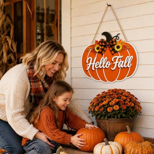 Fall Door Welcome Sign for Home Decor Hanger, alternate view 3