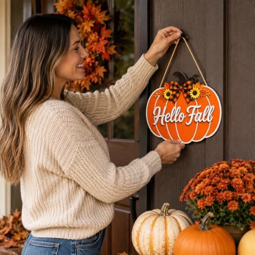 Fall Door Welcome Sign for Home Decor Hanger, alternate view 6