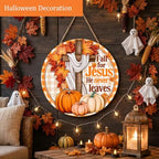 Fall for Jesus Decorations Door Sign for Home, Fall Christian Pumpkin Sign, alternate view 4