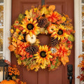Fall Front Door Wreath 24 Inch Autumn Wreaths