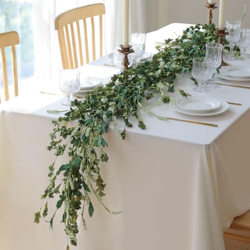 Fall Garland Artificial Flower Garlands 6 Feet Fake Wildflower Floral Garland Hanging Vines Flowers Decorations, alternate