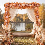 Fall Garland for Mantle, 5.5Ft Eucalyptus Garland with Flowers, alternate view 6
