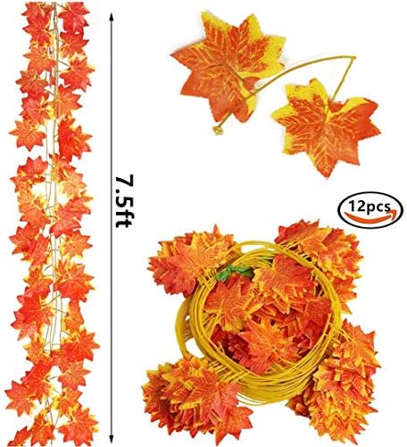 Fall Garland Maple Leaf (Maple/12 Strands), alternate view 3