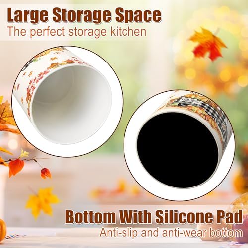 Fall Kitchen Decor, Ceramic Fall Truck Pumpkin Utensil Holder, alternate view 6
