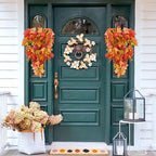 Fall Leaves Hanging Plant Artificial Fall Leaves Garland with Berry in Hanging Fall, alternate view 3