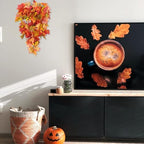 Fall Leaves Hanging Plant Artificial Fall Leaves Garland with Berry in Hanging Fall, alternate view 7