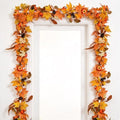 Fall Maple Leaves, 6ft Artificial Autumn Foliage Thanksgiving Decor for Home, Wedding, Fireplace, Party