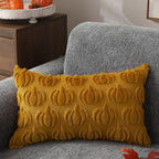 Fall Pillow Covers 12x20 2Pcs Yellow Pumpkin Fall Decoration for Home, alternate view 4