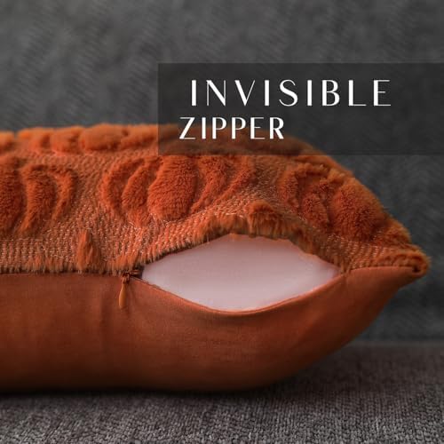Fall Pillow Covers 14x36 1Pcs Rust Pumpkin Fall Decorations for Home, alternate view 2