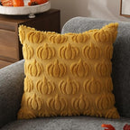 Fall Pillow Covers 16x16 2Pcs Yellow Pumpkin Fall Decoration for Home, alternate view 4