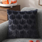 Fall Pillow Covers 18x18 2Pcs Navy Blue Pumpkin Fall Decorations, alternate view 4