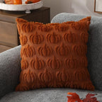 Fall Pillow Covers 26x26 2Pcs Rust Pumpkin Fall Decorations for Home, alternate view 4