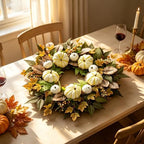 Fall Pumpkin Wreaths for Front Door, 24 Inch Harvest Autumn Wreaths, alternate view 6