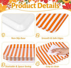 Fall Serving Platters Set, Serving Trays, 3Pack, 13x10Inch in 13x10Inch in 3pcs Fall Striped Plaid, alternate view 4