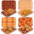Fall Serving Trays, Fall Serving Platters, 4Pack, 13x10 Inch in 13x10 Inch in 4pcs Fall Leaves Pumpkin