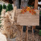 Fall Swag Wreaths for Front Door Artificial Dahlia Flowers Orange Floral Swag Autumn Pumpkins Berries Maple Leaf, alternate
