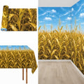Fall Tablecloth Roll, Thanksgiving Cornfield Stalk Backdrop