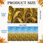 Fall Tablecloth Roll, Thanksgiving Cornfield Stalk Backdrop, alternate view 2